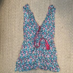 Topshop flamingo romper